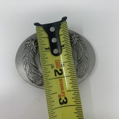 Vintage Western Belt Buckle Native American Horse Feather 2004 Bloom Brothers MT