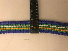 Handmade Nylon braided Men Women Belt Blue Green White Yellow 48in No Buckle