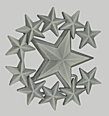 New Star Belt Buckle Cowboy Style Antique Gray Metal Western Rodeo Men Women
