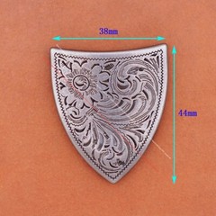 Vintage Silver Cowboy Ranger Floral 5 pc Set Western Belt Buckle fit 1-1/2&Prime; Belt