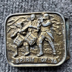 Vintage Brass Spirit of &rsquo;76 Belt Buckle 2 1/2&Prime; Wide Q28