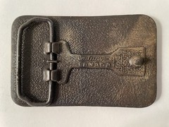 Vintage Canada Belt Buckle Maple Leaf Buckle Copper Metal Made By Century