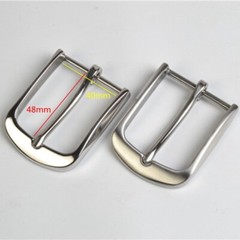 Replacement Stainless Steel Single Prong Rectangle Leather Belt Buckle 40mm