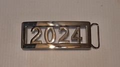 (Happy New Year) 2024 CUSTOM Belt Buckle-Put ANY LETTERS &/OR NUMBERS on Buckle