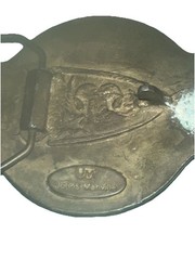 Vtg Belt Buckle Permastran Fiber Glass Pipe Boxing Glove The Light Heavyweight