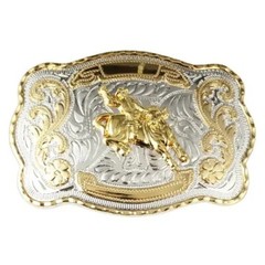 Gold Scorpion Double Color Big Animal Belt Buckle for Man Alloy Cowboy Western