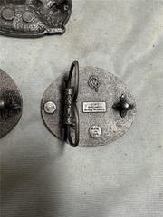Three Vintage Baseball Belt Buckles by Bergamot Brassworks
