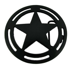 Big Western Texas Sheriff Chief Lone star Belt Buckle Rodeo Cop Officer Trooper