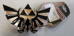 Nintendo THE LEGEND OF ZELDA Black and Gold Triforce Belt Buckle