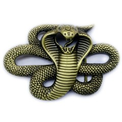 Snake Belt Buckle Western Cowboy Native American Motorcyclist (SNK-03-G)