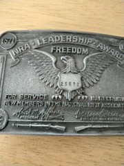 1871-1983 NRA Leadership Award Freedom #27642 Belt Buckle
