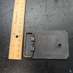 Vtg Marlboro Horse & Wagon Belt Buckle Wells Fargo Railroad Express Worn Rustic