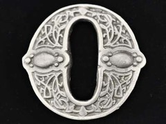 Jesse McLeod Infinity Celtic Knots Hippie Pewter Rare Vintage 1970s Belt Buckle