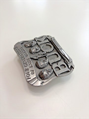 Vintage Buck Knives Belt Buckle Four Generations Of Knife Makers 950566