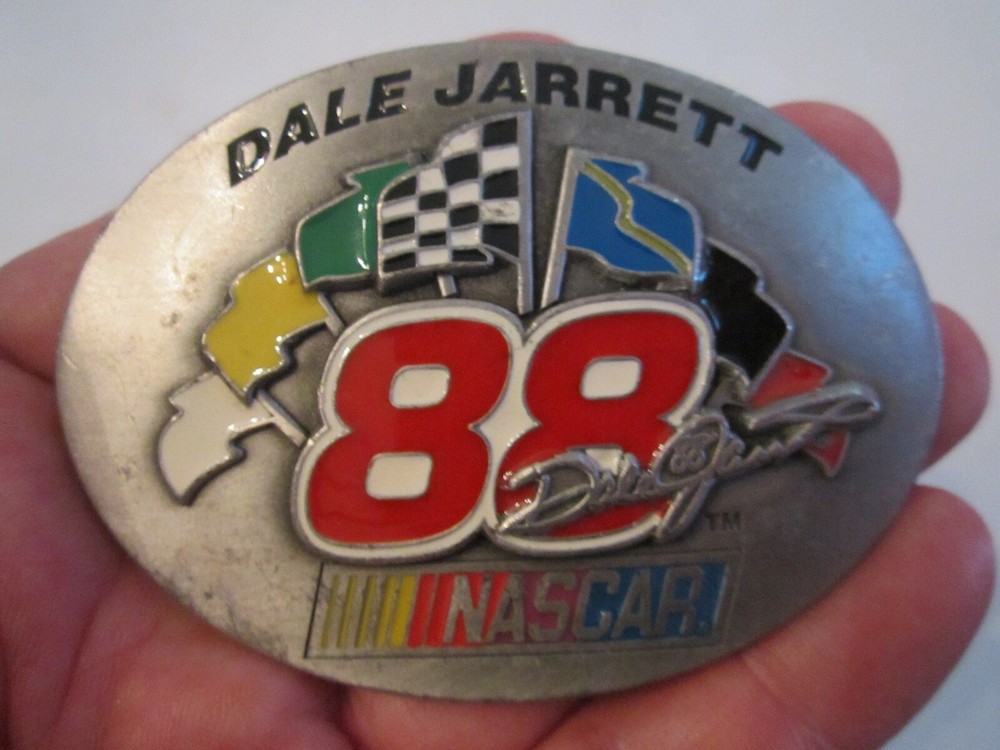 DALE JARRETT NASCAR #88 BELT BUCKLE – 3 1/4&Prime; X 2 1/2&Prime; – HEAVY – LIMITED ED. GW10