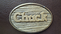 CHUCK « NAME » BELT BUCKLE BY ODEN- GW-13