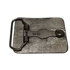 Loyal Order of Moose PAP Belt Buckle Cast Metal Epoxy Front 2013 Vintage