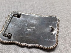 vintage STERLING SILVER belt buckle WESTERN trophy KLA kansas livestsock RODEO