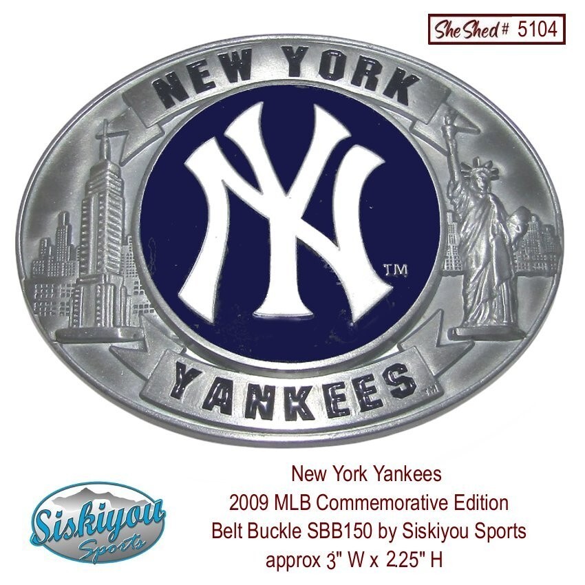 New York Yankees 2009 MLB Commemorative Belt Buckle Siskiyou SBB150 Baseball Fan