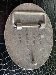 Jack Daniel’s Belt Buckle Old No. 7 Silvertone Oval Chunky 4” X 3” 2005 1.75”