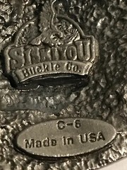 King of the Road Belt Buckle semi truck driver 1992 Siskiyou Buckle Co. USA Made