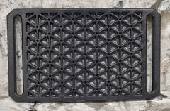 GRIP6 BELT BUCKLE – ISO-GRID – GUNMETAL GRAY – 1.5 INCH WIDE