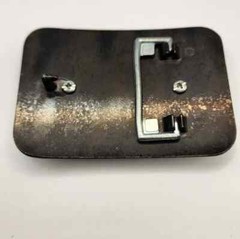 80&rsquo;s Brown Stone Silver Tone Belt Buckle Metal Heavy Statement Men&rsquo;s Accessories