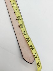 Jesus Is Lord Belt Black Length 57&Prime; Etched Gold Tone Buckle