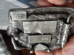 1984 Limited Pewter Siskiyou &lsquo;The Rocky Mountains&rsquo; Belt Buckle New In Box #801