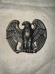 Vintage Avon Pewter Tone Metal Eagle Belt Buckle. (B4).
