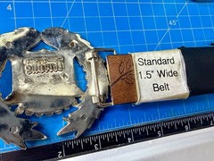 Famous Stars & Stripes Cadillac Crown Logo Olive Branch Silver Color Belt Buckle