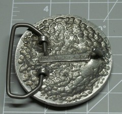 1996 Fur Rondy Rendezvous Belt Buckle Pewter Grizzly Bears Brand New A70