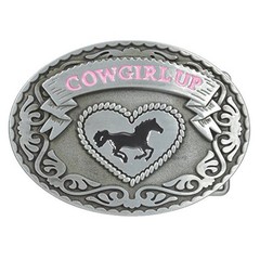 Men&rsquo;s Belt Buckle, 3D Horse Belt Buckle, Western Cowboy Oval Scroll fo…