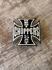 Vintage 2003 West Coast Choppers Belt Buckle Jesse James Iron Cross Enamel WCC