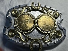 Bradford Exchange 9 Western GENUINE COIN Belt Buckles Collectors Set
