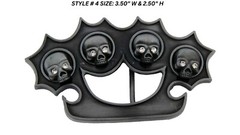 Skull Skeleton Rock Rebel Belt Buckle Mens Womens Silver Metal Halloween Costume