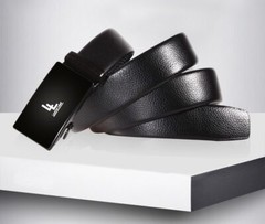 Men&rsquo;s Automatic Ratchet Pu Leather Belt Buckle Male High Quality Casual Cinturon
