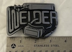 Welder Belt Buckle. Made In USA(3 1/4”-”2 1/4” )Fit for 1-1/2” Wider belt