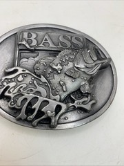 Bass Anglers Sportsman 1990s Society Belt Buckle Made in U.S.A. New No Box Rare
