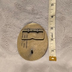 Vintage Norman Foundry NRA Gunowner And Proud Of It Belt Buckle Brass Made n USA