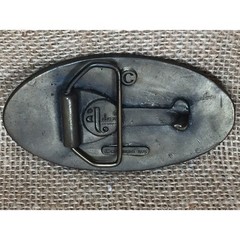 Vintage 1975 Al Dez Denver Deer Belt Buckle Bronze Tone Oval Wildlife Western