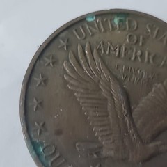 Standing Liberty Quarter Coin Belt Buckle Vtg 1976 Henchel-Mt.View California