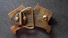 VINTAGE BELT BUCKLE CAST BRONZE JAMES DEAN