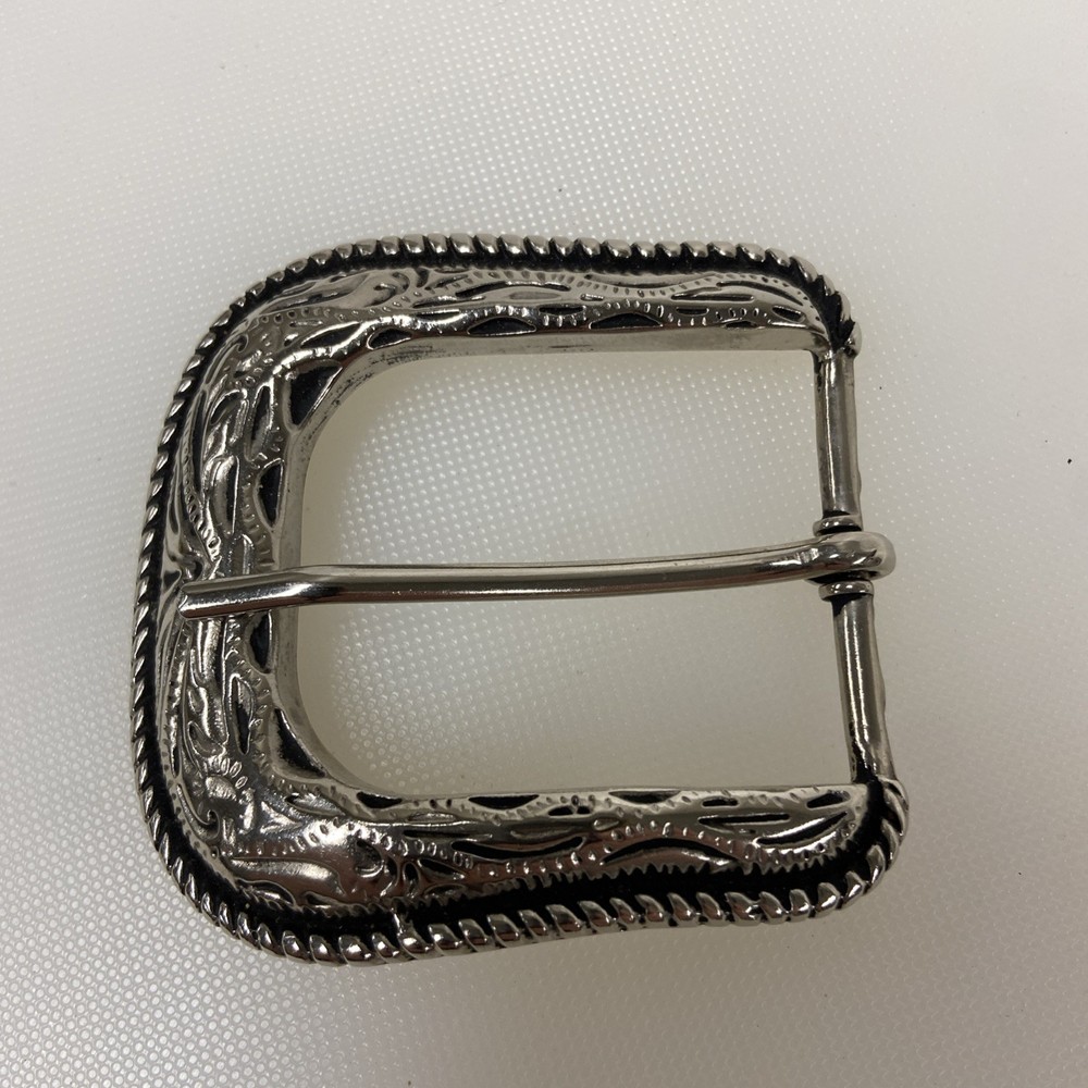 Western Style Belt Buckle for 1.5&Prime; Max. Wide Belt Floral Design 2 1/2&Prime; x 2 5/8&Prime;