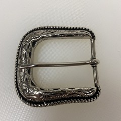 Western Style Belt Buckle for 1.5&Prime; Max. Wide Belt Floral Design 2 1/2&Prime; x 2 5/8&Prime;