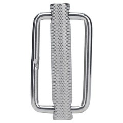 2Pcs Slide Buckle 316 Stainless Steel Rectangle Adjustable Knurled Roller Be CHU