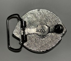 Vintage Lions International Lion&rsquo;s Club Belt Buckle 2011 Red Blue Silver Head