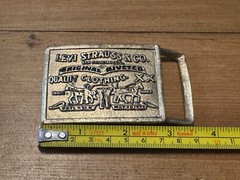 Vintage Levi Strauss & Co. Original Rivited Rectangular Belt Buckle