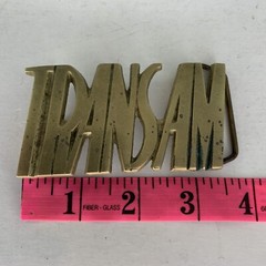 Solid brass trans am belt buckle Vintage Transam Bbb 4500