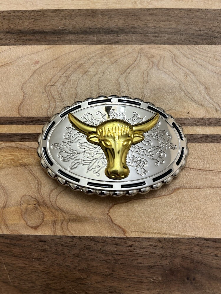 Western 3D Cowboy Cowgirl Bull belt buckle perfect Valentines/Birthday Gift